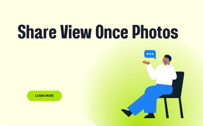 share view once photo